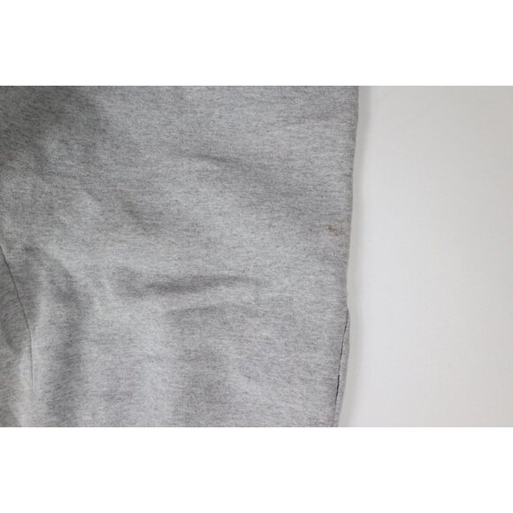 Vtg 90s Starter Mens Medium Distressed Cuffed Sweatpants Joggers Heather Gray - Picture 15 of 15